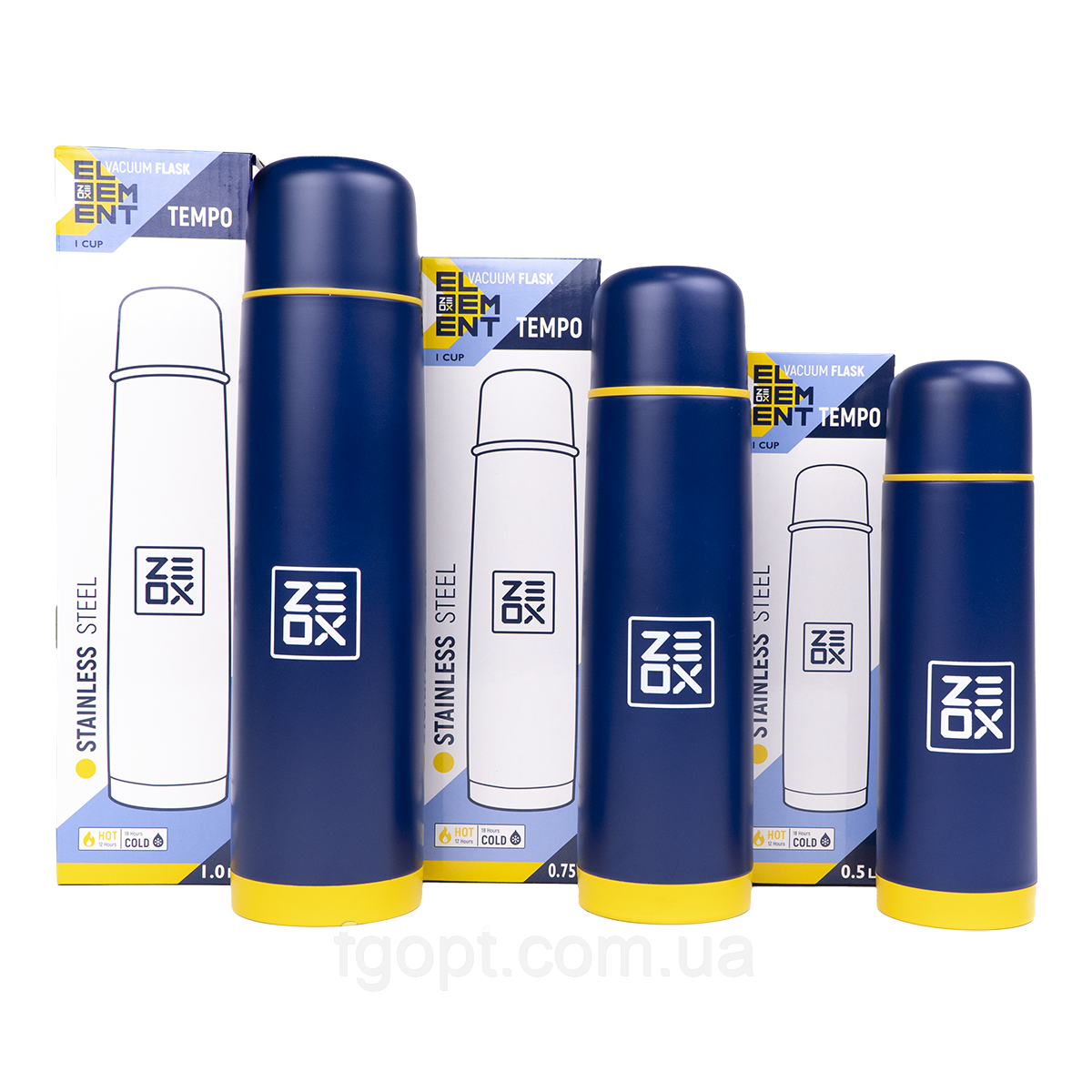 Термос ZEOX Tempo 1.0L (пуля) Термос ZEOX Tempo 1.0L (пуля)