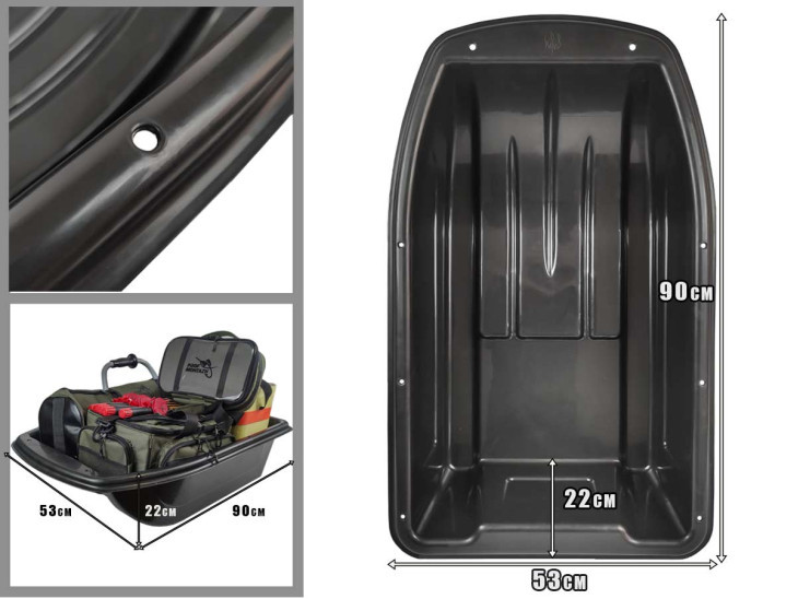 Санки для зимней рыбалки Харьков 90х53х22см Санки для зимней рыбалки Харьков 90х53х22см