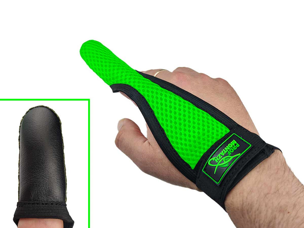 Перчатка для силового заброса Spod Casting (Напальчник) зеленая Перчатка для силового заброса Spod Casting (Напальчник) зеленая