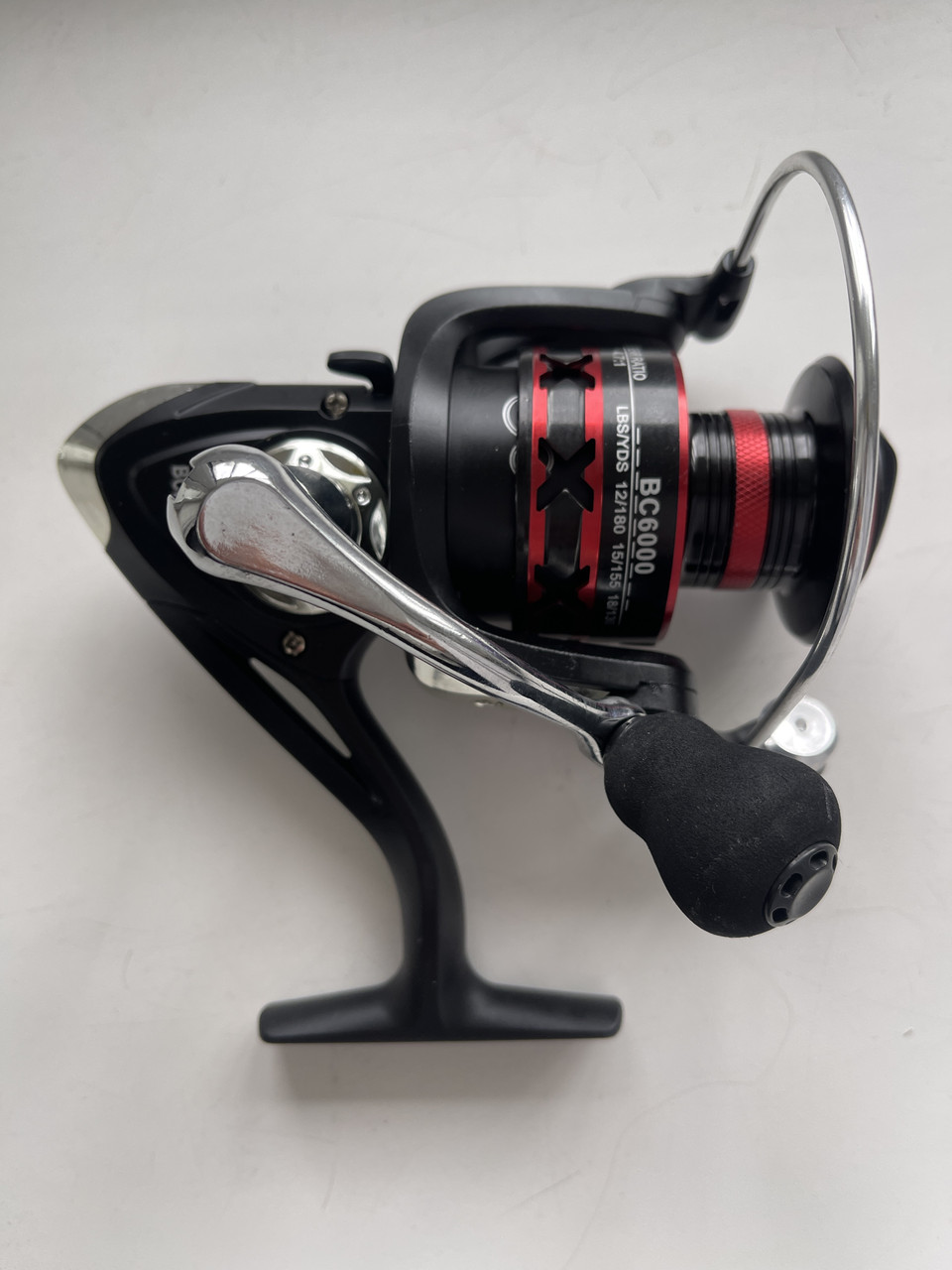 Катушка BC 6000 18 + 1 BB ALUMINUM SPOOL (моментальний стоп), рукоятка CNC, EVA кноб Катушка BC 6000 18 + 1 BB ALUMINUM SPOOL (моментальний стоп), рукоятка CNC, EVA кноб