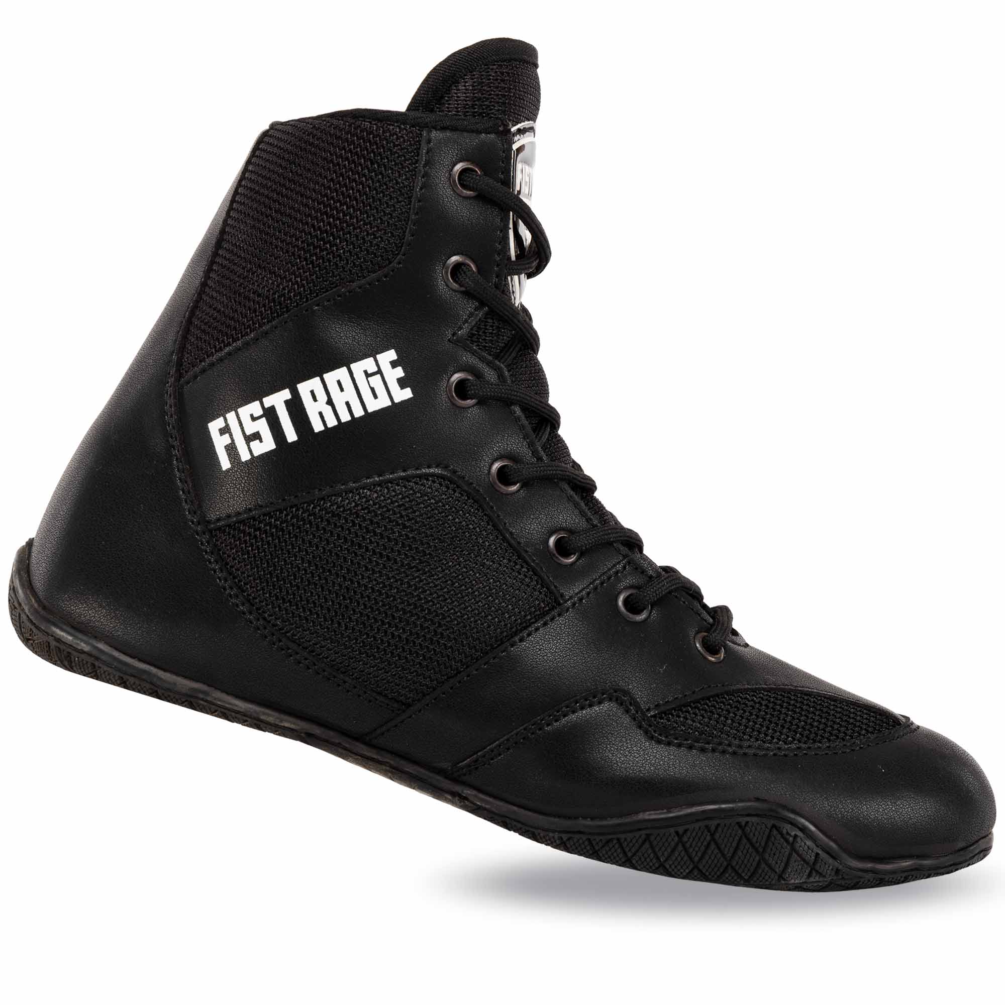 Боксерки кожаные FISTRAGE размер 35-45 черный  VL-4570