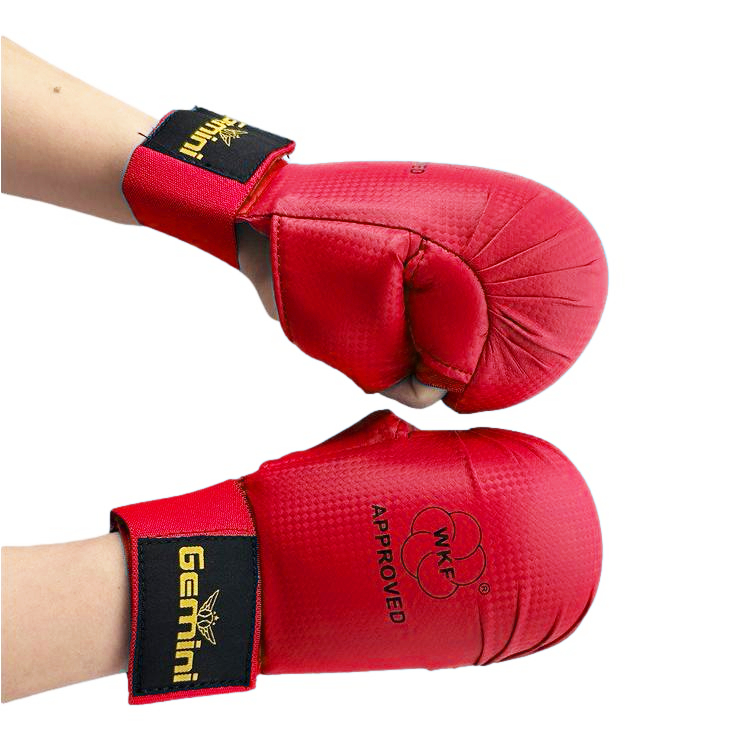 Перчатки накладки для каратэ Gemini GK-1602-R Красный   XS