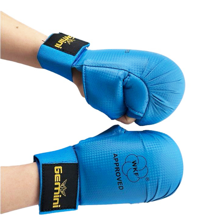 Перчатки накладки для каратэ Gemini GK-1602-BL Синий   XS
