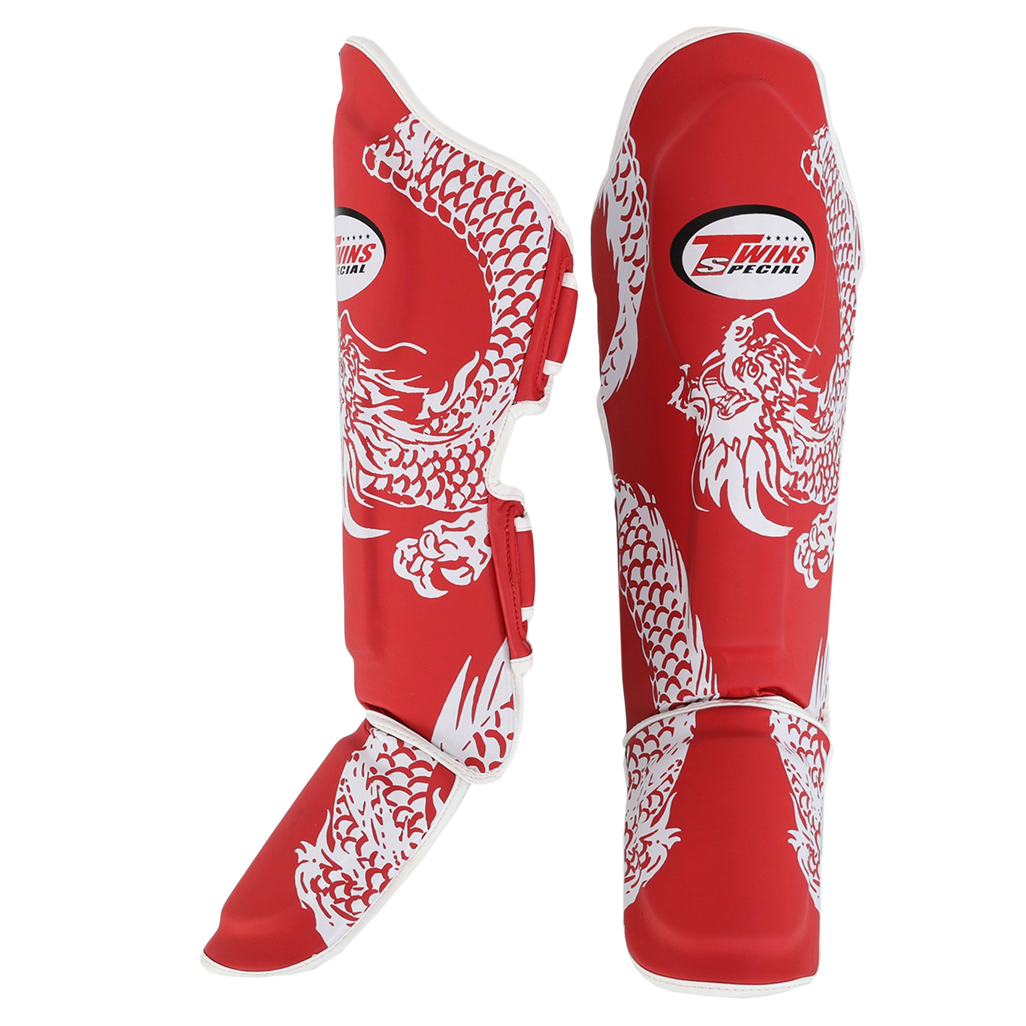Защита голени и стопы единоборств TWS красный размер S-L BO-9484-R   S