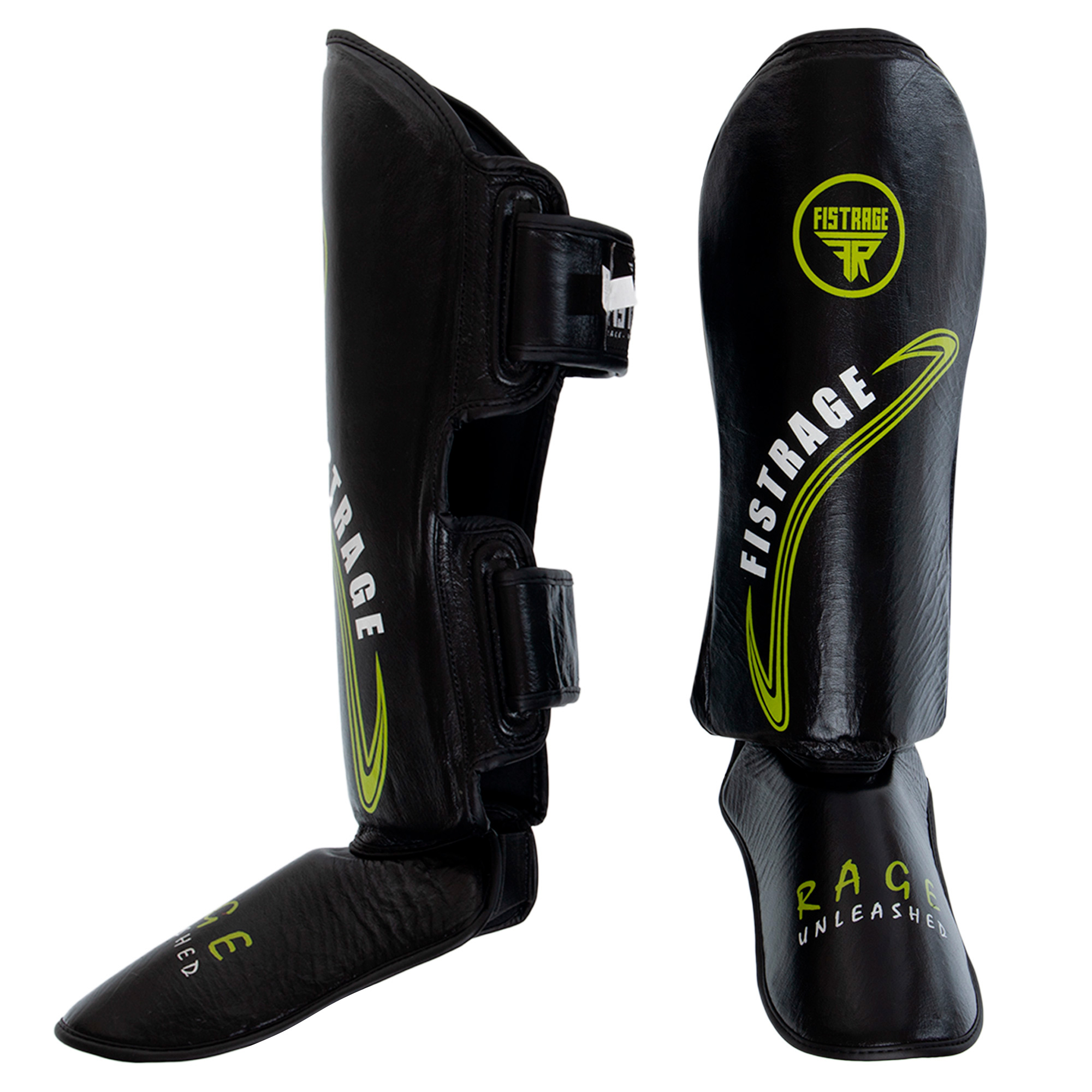 Защита голени и стопы единоборств кожаная FISTRAGE размер S-XL VL-8496   XL