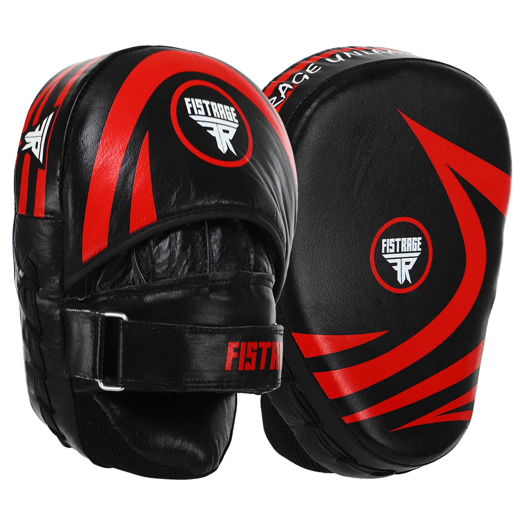 Лапа Изогнутая для бокса и единоборств FISTRAGE RAGE 2шт черный-красный VL-6371 Лапа Изогнутая для бокса и единоборств FISTRAGE RAGE 2шт черный-красный VL-6371