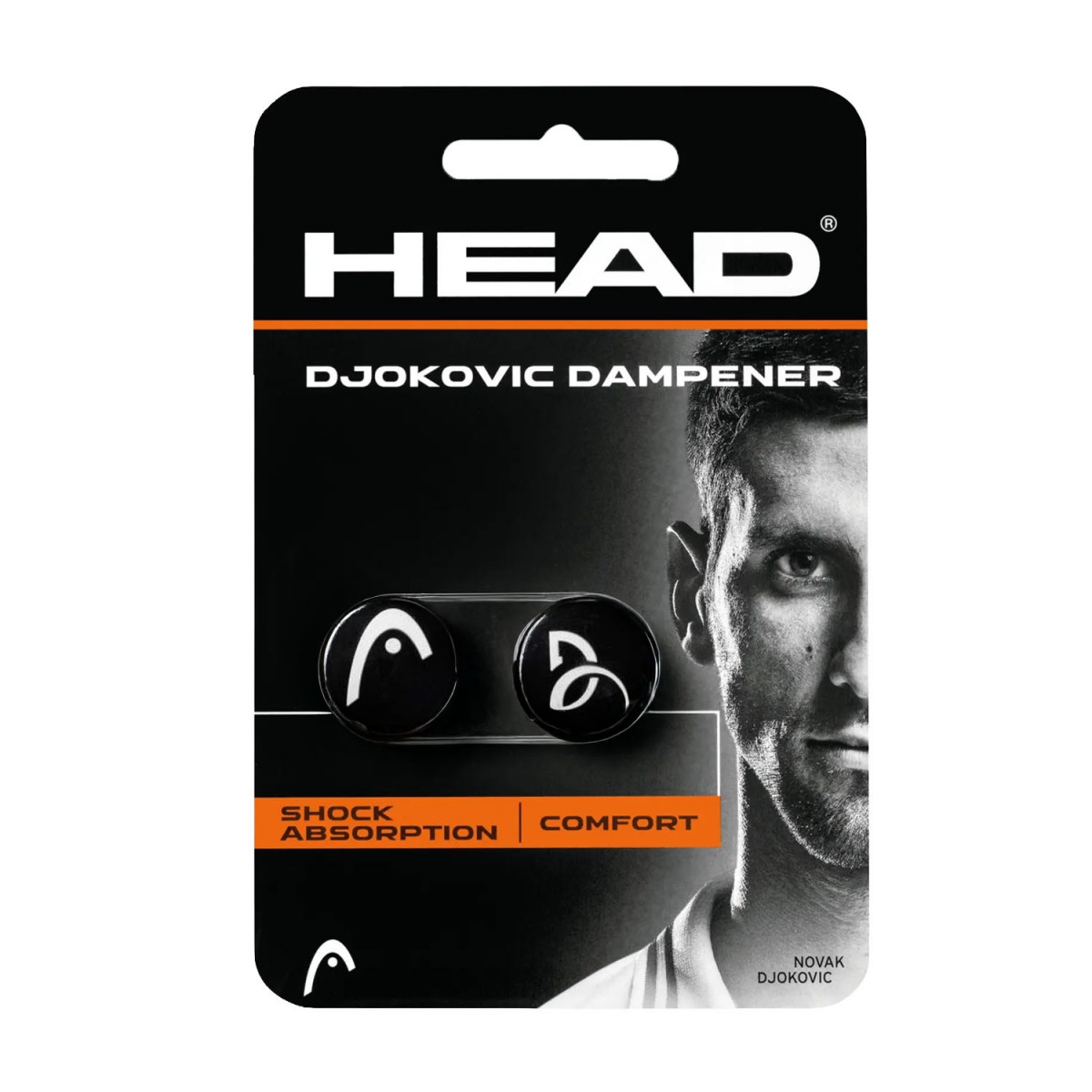 Виброгасители Head Djokovic Dampener black 2 шт (Оригинал) 285704-BK Виброгасители Head Djokovic Dampener black 2 шт (Оригинал) 285704-BK