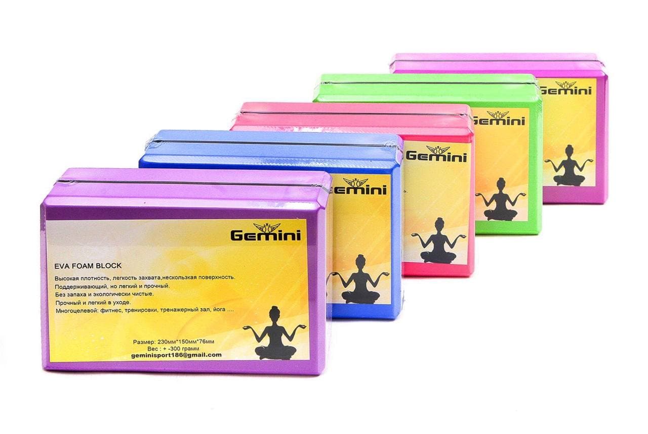 Блок для йоги Gemini 300грамм GB002-300 Фиолетовый