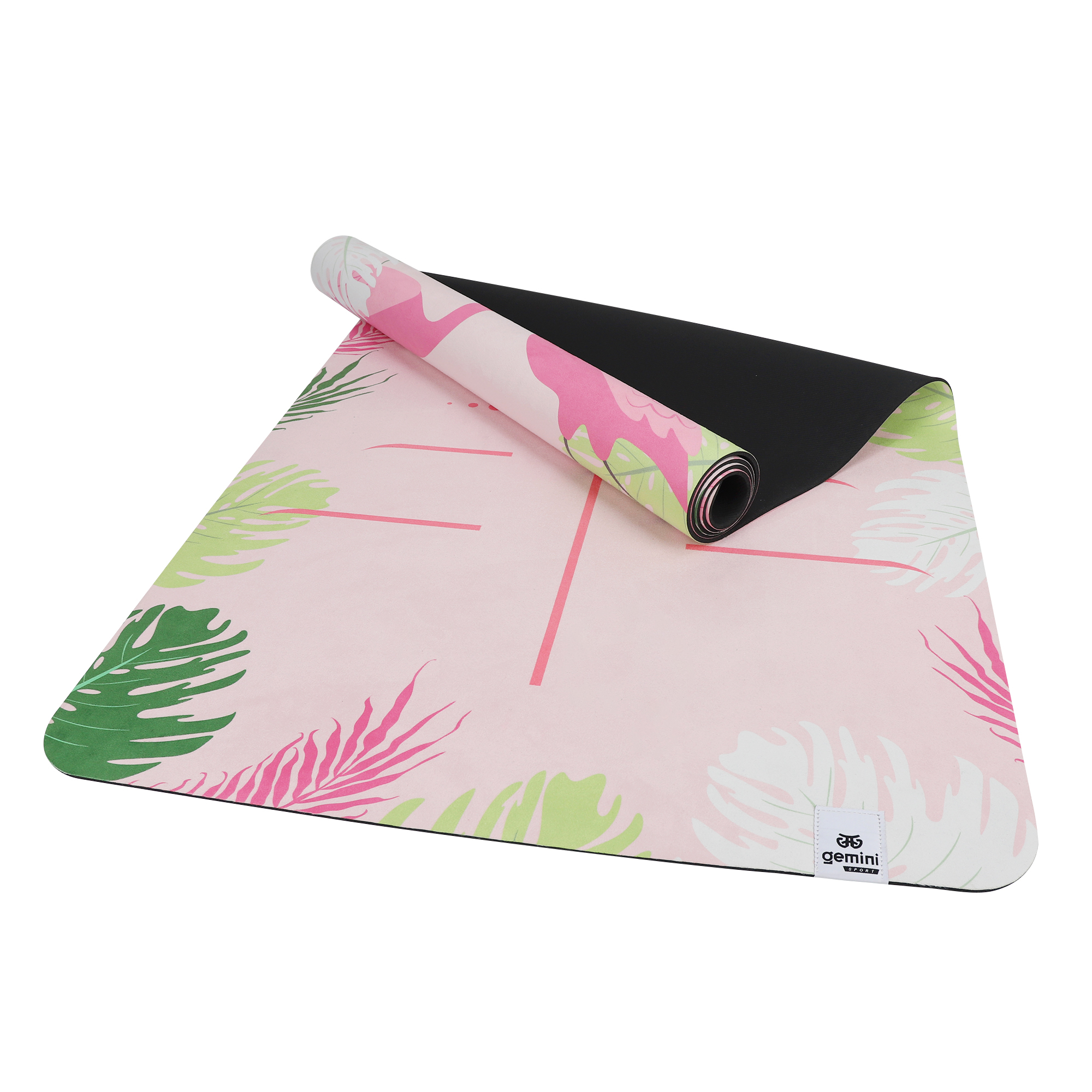 Коврик для йоги каучуковый замшевый Gemini 183см*68cm*4mm PSY-0890Y