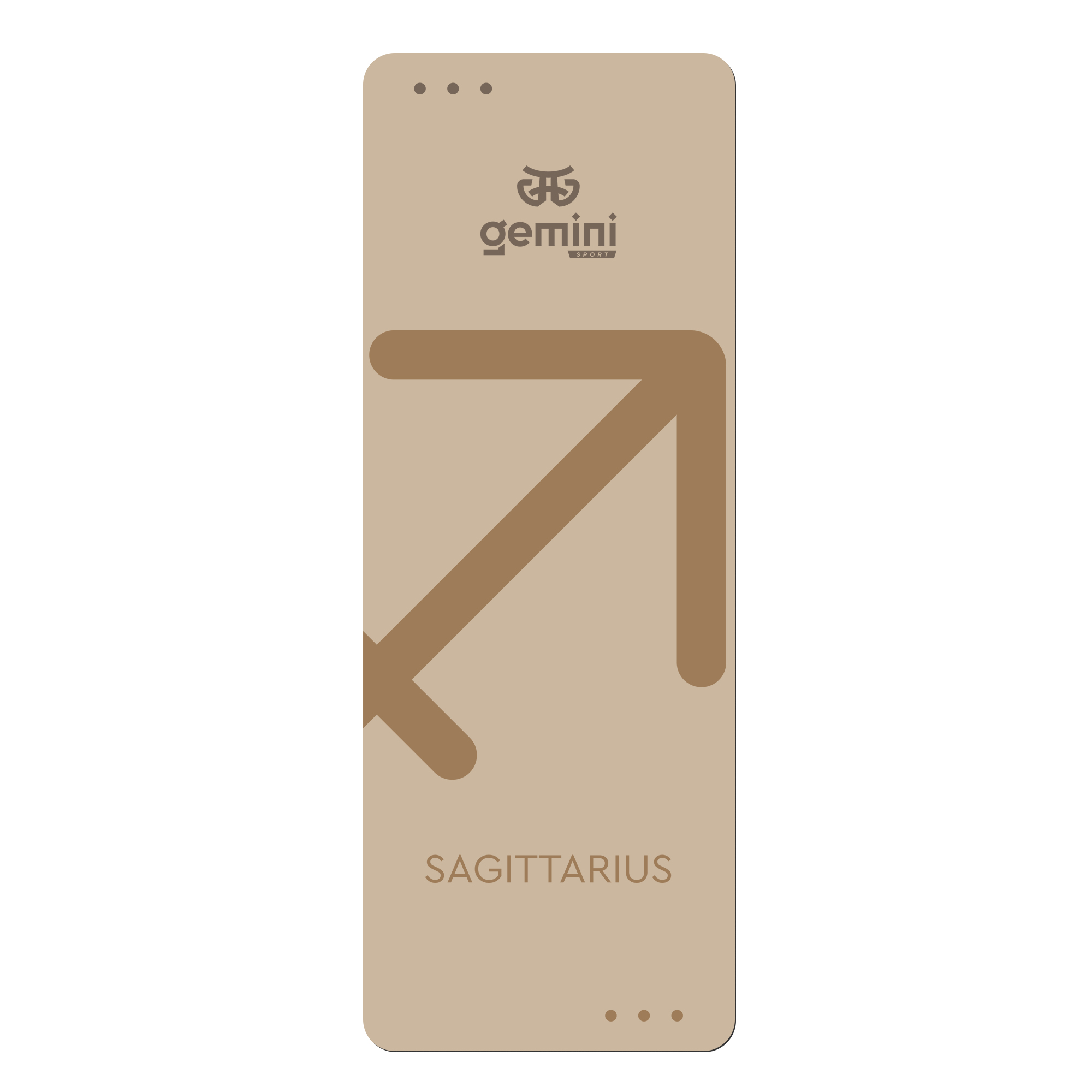 Коврик для йоги каучуковый полиуретан Pro Zodiac SAGITTARIUS Gemini Sport Pro Стрелец 183см*68см*5мм PUY-4900-6