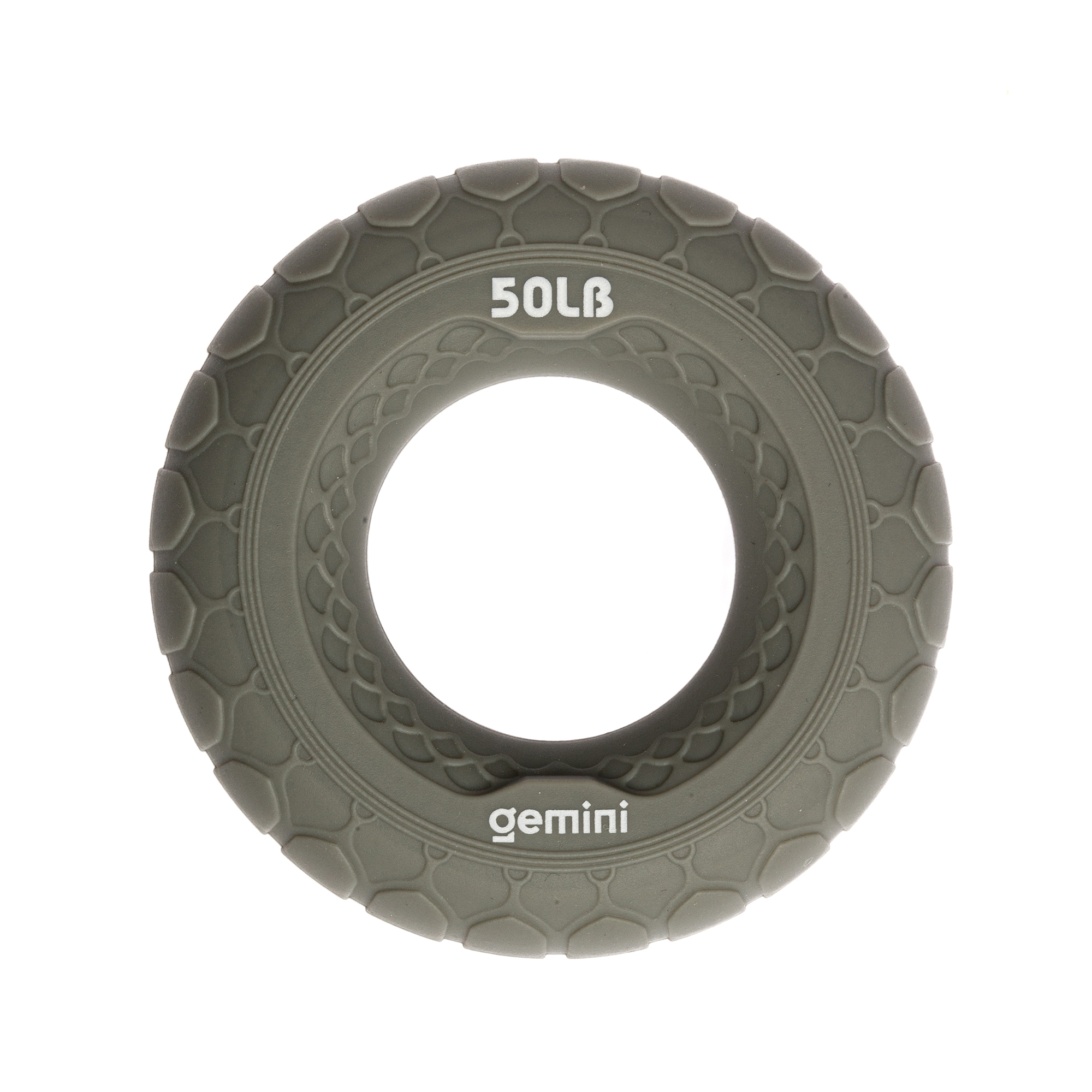 Эспандер кистевой кольцо силикон Gemini GI-3999-50LB нагрузка 22,5кг серый