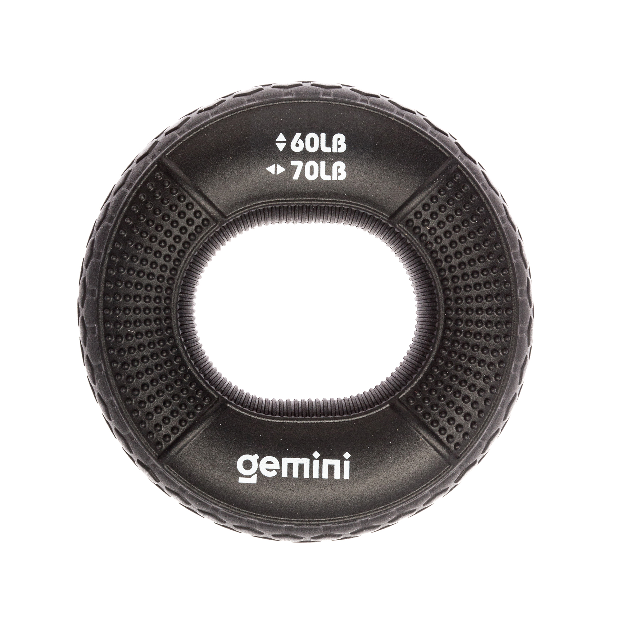 Эспандер кистевой кольцо силикон Gemini GI-4000-(60LB-70LB) нагрузка  27кг-31кг черный