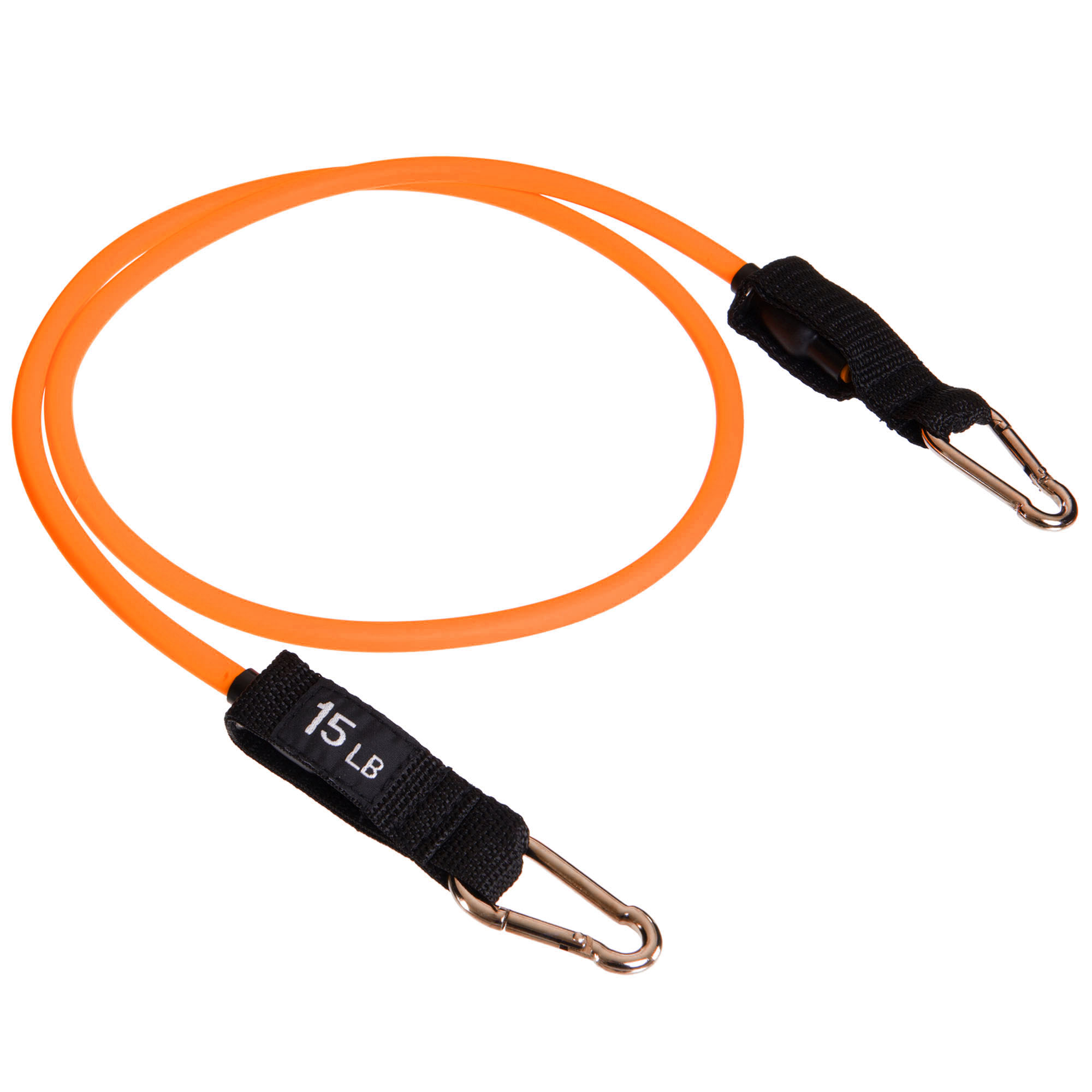 Эспандер трубчатый для фитнеса с карабином Gemini GT-1002C-15LB 5,5х9x1200мм нагрузка 7кг оранжевый