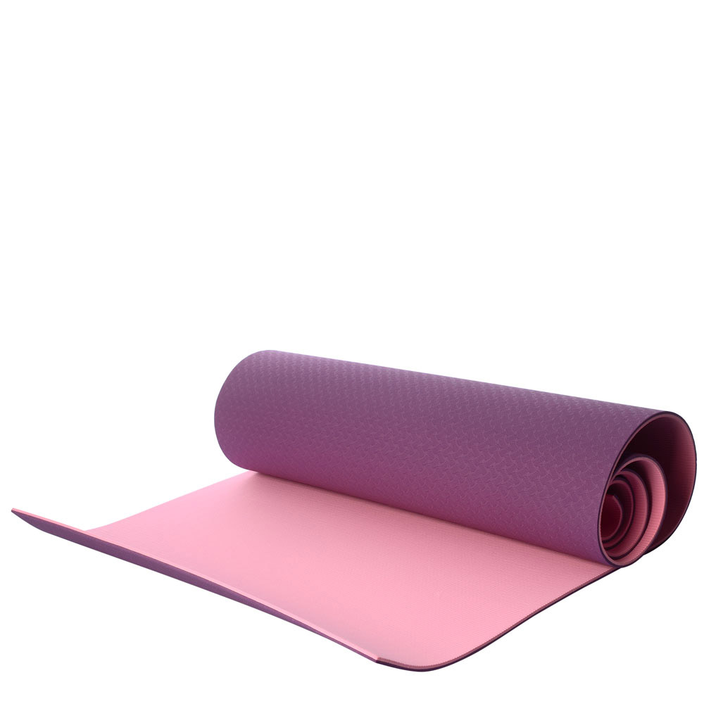 Коврик для фитнеса и йоги TPE+TC 6мм TPE-6VP Коврик для фитнеса и йоги TPE+TC 6мм TPE-6VP