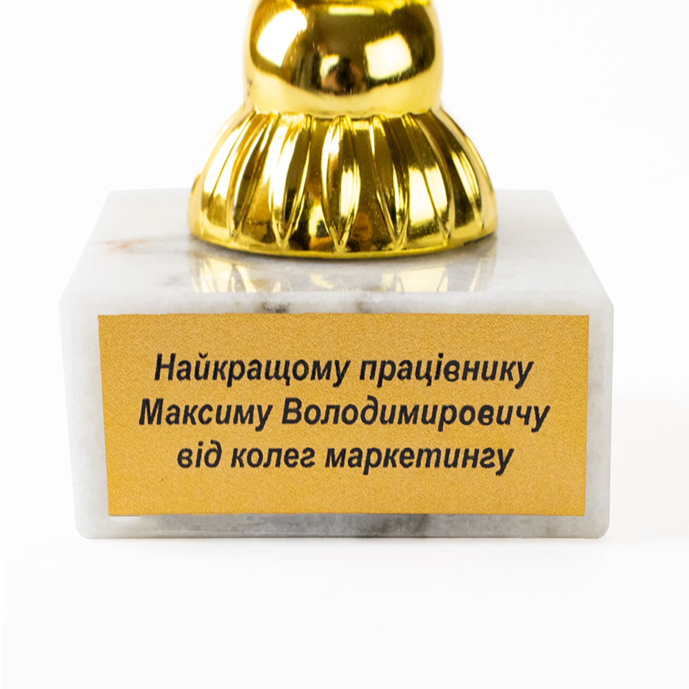 Индивидуальная печать №7 надписи на табличке пьедестала из камня (70 симв.)