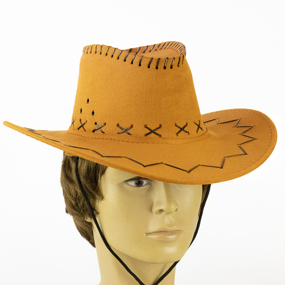 Шляпа Ковбоя замша (светло-коричневая)