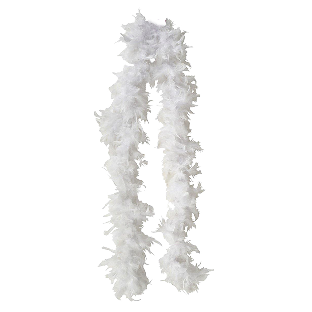Боа из перьев 80г (белое) Боа из перьев 80г (белое)