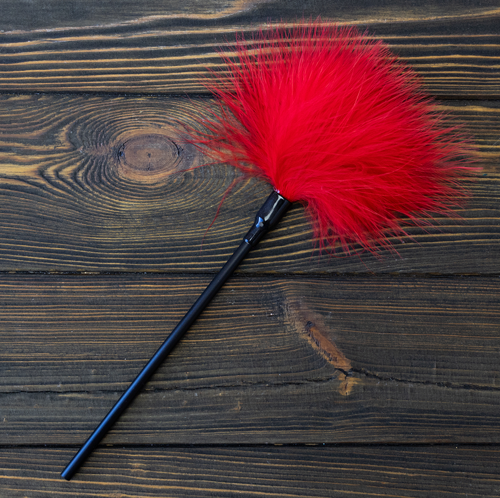 Эротический Тиклер с пушком (красный) (только для сексшоп)