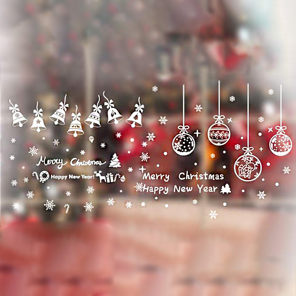 Интерьерная наклейка NG Зимние узоры Колокольчики и Шарики SD 43001 (6 листов А3)