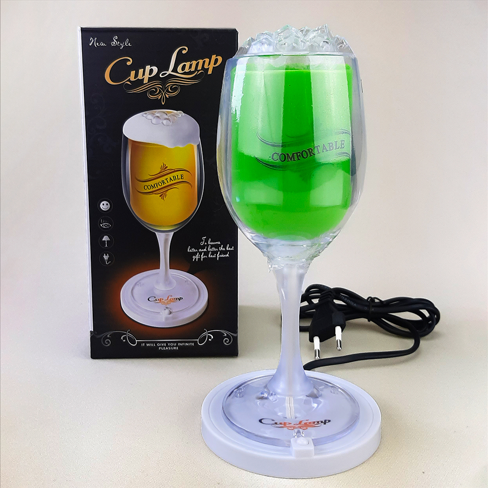 Декоративный ночной светильник Бокал (зеленый) Декоративный ночной светильник Бокал (зеленый)