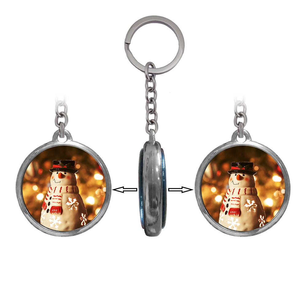 Брелок 6973 объемный Снеговик красный Брелок 6973 объемный Снеговик красный