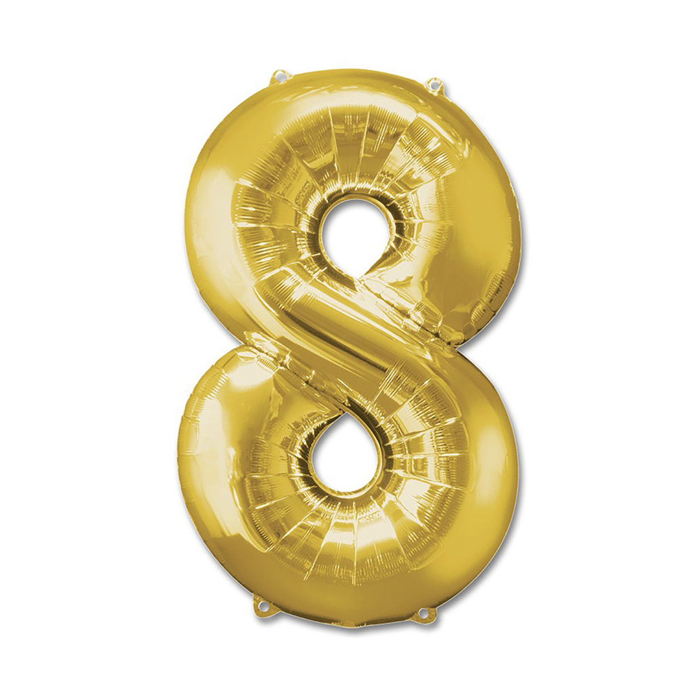 Шарик Цифра (100см) золото 8 Шарик Цифра (100см) золото 8