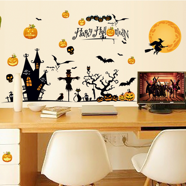 Интерьерная наклейка Дом с привидениями MJ8006 60х90см