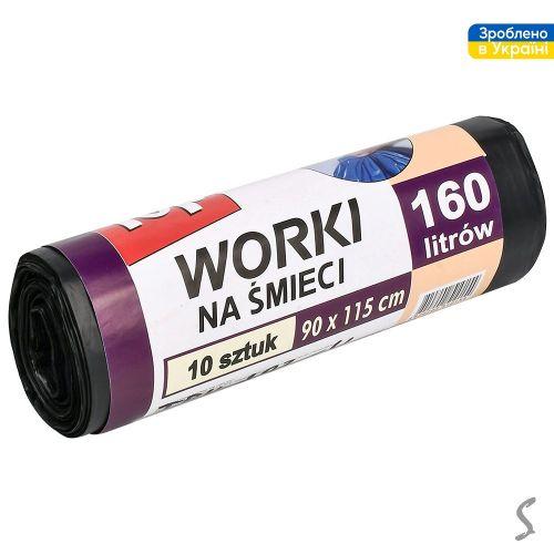 Пакеты для мусора сверхпрочные TOP PACK 160л 10шт/уп 90*115см Пакеты для мусора сверхпрочные TOP PACK 160л 10шт/уп 90*115см