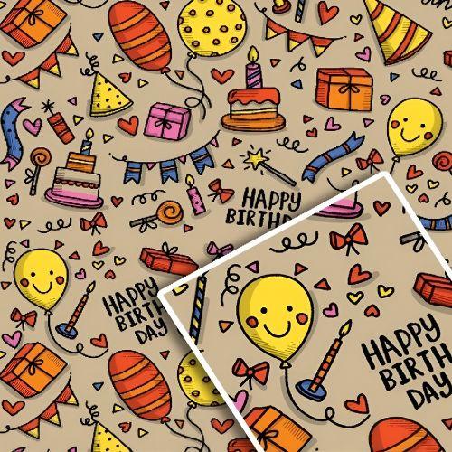 Бумага упаковочная крафт "Шарики на буром" 70*100см 10л/уп Бумага упаковочная крафт "Шарики на буром" 70*100см 10л/уп