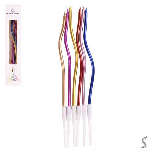 Свечи фигурные 16см 6шт/наб Свечи фигурные 16см 6шт/наб