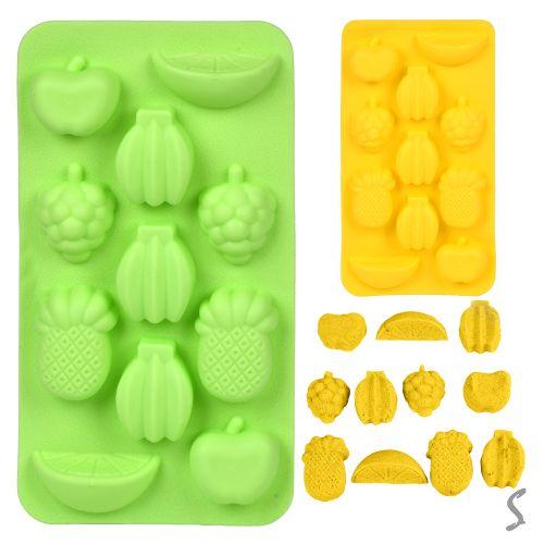 Форма для льда/шоколада/мастики силикон "Fruits" 19*11см Форма для льда/шоколада/мастики силикон "Fruits" 19*11см