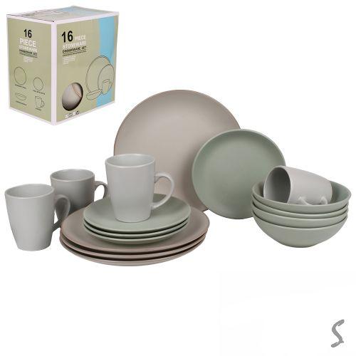 Набор столовой посуды 16пр/наб (тарелка 26/19см, пиала 17.5см, чашка 420мл) Набор столовой посуды 16пр/наб (тарелка 26/19см, пиала 17.5см, чашка 420мл)