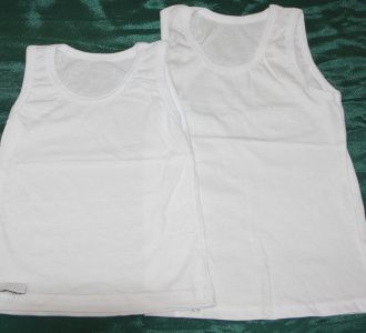 Майка белая (кулир) Артикул: 0002 в наличии размеры 30-38 Майка белая (кулир) Артикул: 0002 в наличии размеры 30-38
