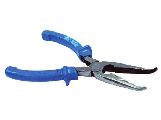 Щипцы удлинен. изогнутые 160мм синие Intertool HT-0124
