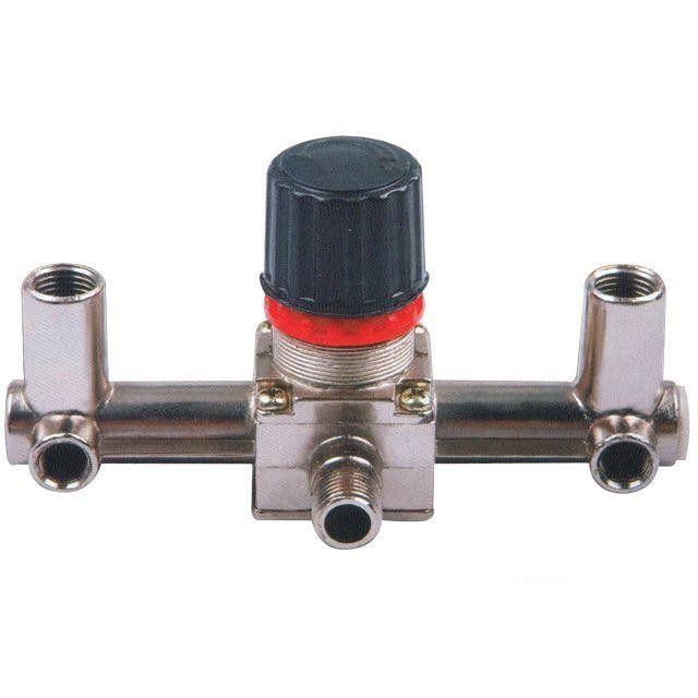 Контрольно-распределительный блок компрессора с регулятором давления Intertool PT-9091 Контрольно-распределительный блок компрессора с регулятором давления Intertool PT-9091