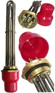 Блок тэнов 10000Вт крепление гайка латунная 2″ L=480mm ТМ52 Блок тэнов 10000Вт крепление гайка латунная 2″ L=480mm ТМ52