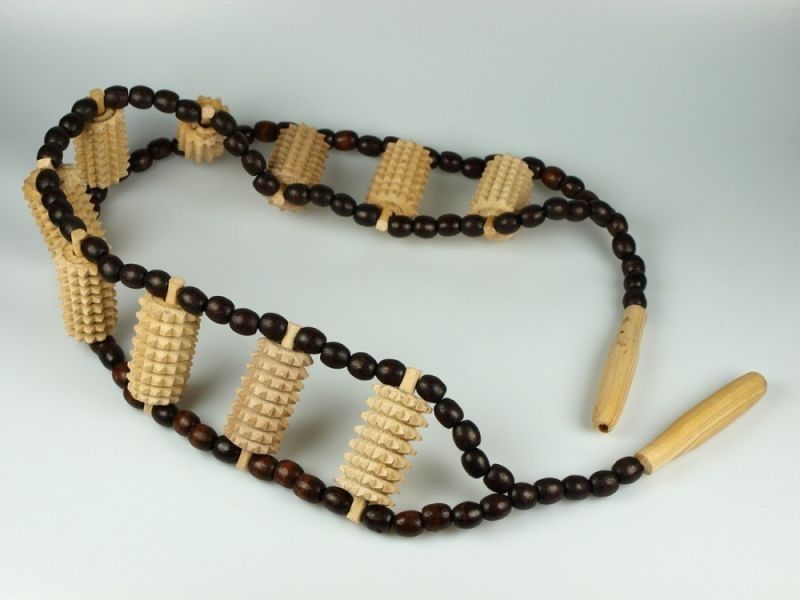 Массажер для спины Украина, дерево - бук, двухручный Массажер для спины Украина, дерево - бук, двухручный