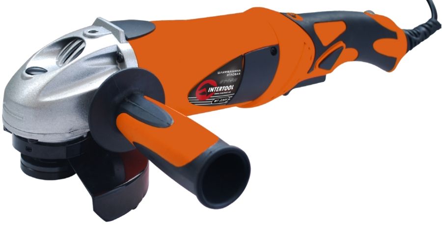 Шлифмашина угловая Intertool WT-0212 STORM, 2200Вт, 230мм, 0-6000об/мин, датчик износа щеток Шлифмашина угловая Intertool WT-0212 STORM, 2200Вт, 230мм, 0-6000об/мин, датчик износа щеток