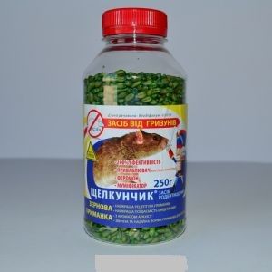 Зерно в бутылке 250гр. от крыс и мышей Зерно в бутылке 250гр. " Щелкунчик "