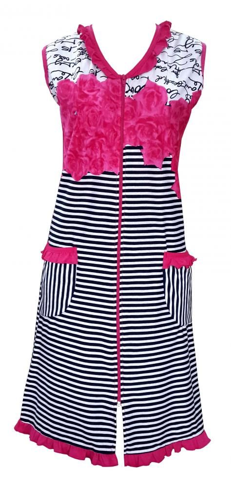 Трикотажный халат "Орхидея" разм. 44-58 Трикотажный халат "Орхидея" разм. 44-58