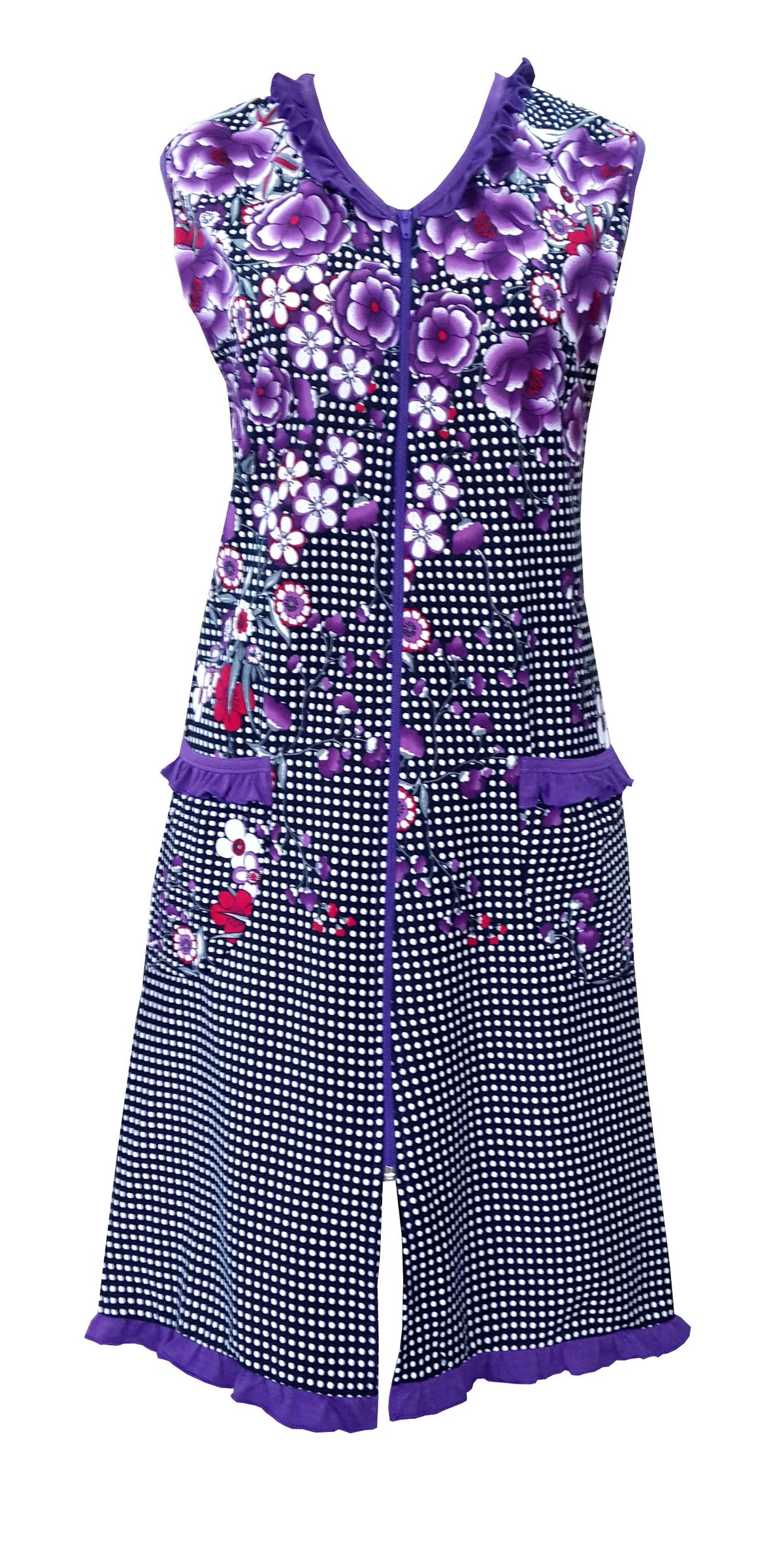 Трикотажный халат "Орхидея" разм. 44-58 Трикотажный халат "Орхидея" разм. 44-58