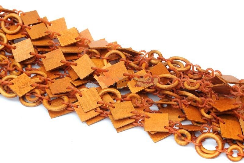 Шторки для дверей Украина, дерево - бук, выстота-2 м., ширина-1м., Шторки для дверей Украина, дерево - бук, выстота-2 м., ширина-1м., "Квадратики и колечки", светлые