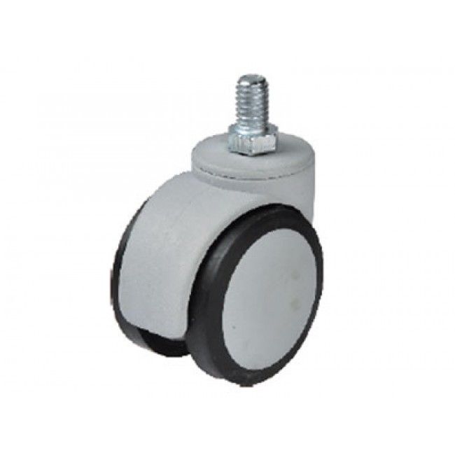 Ролик 552 со штифтом М10, резиновый, d=50 мм, h=65 мм HTS (Турция) до 35 кг Ролик 552 со штифтом М10, резиновый, d=50 мм, h=65 мм HTS (Турция) до 35 кг