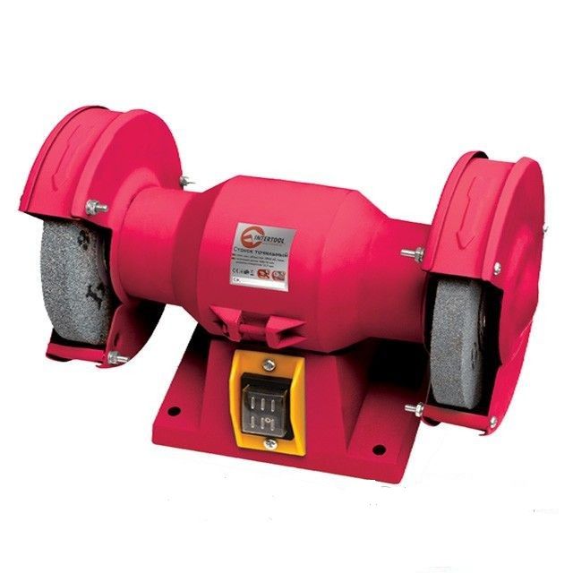 Станок точильный настольный Intertool DT-0807 с 2 шлифкругами 120 Вт 150*16*12.7 и 150*16*12.7 2950 об/мин Станок точильный настольный Intertool DT-0807 с 2 шлифкругами 120 Вт 150*16*12.7 и 150*16*12.7 2950 об/мин
