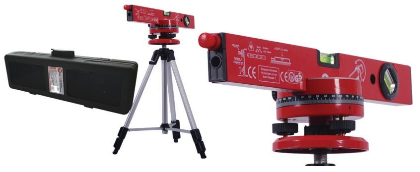 Уровень лазерный с подставкой и штативом Intertool Уровень лазерный с подставкой и штативом Intertool