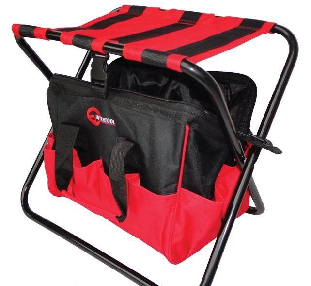 Intertool BX-9006 Складной стул с сумкой, универсальный до 90кг 420мм*310мм*360мм Intertool BX-9006 Складной стул с сумкой, универсальный до 90кг 420мм*310мм*360мм