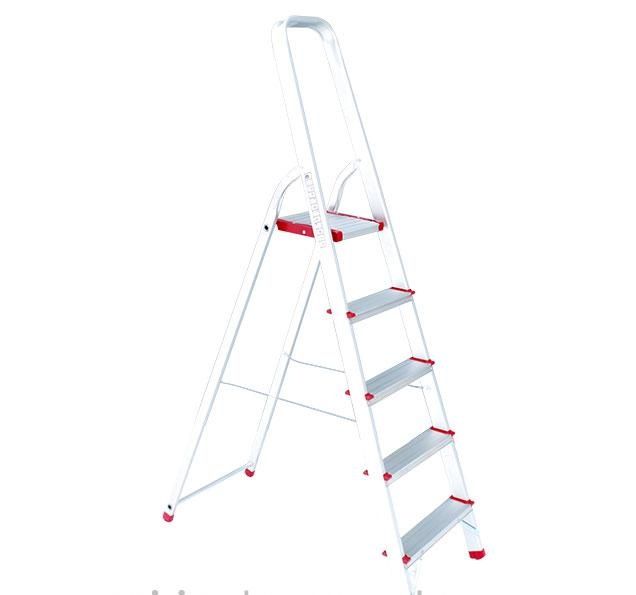 Стремянка алюминиевая 5 ступеней, высота до платформы 1065мм Intertool LT-1005 Стремянка алюминиевая 5 ступеней, высота до платформы 1065мм Intertool LT-1005