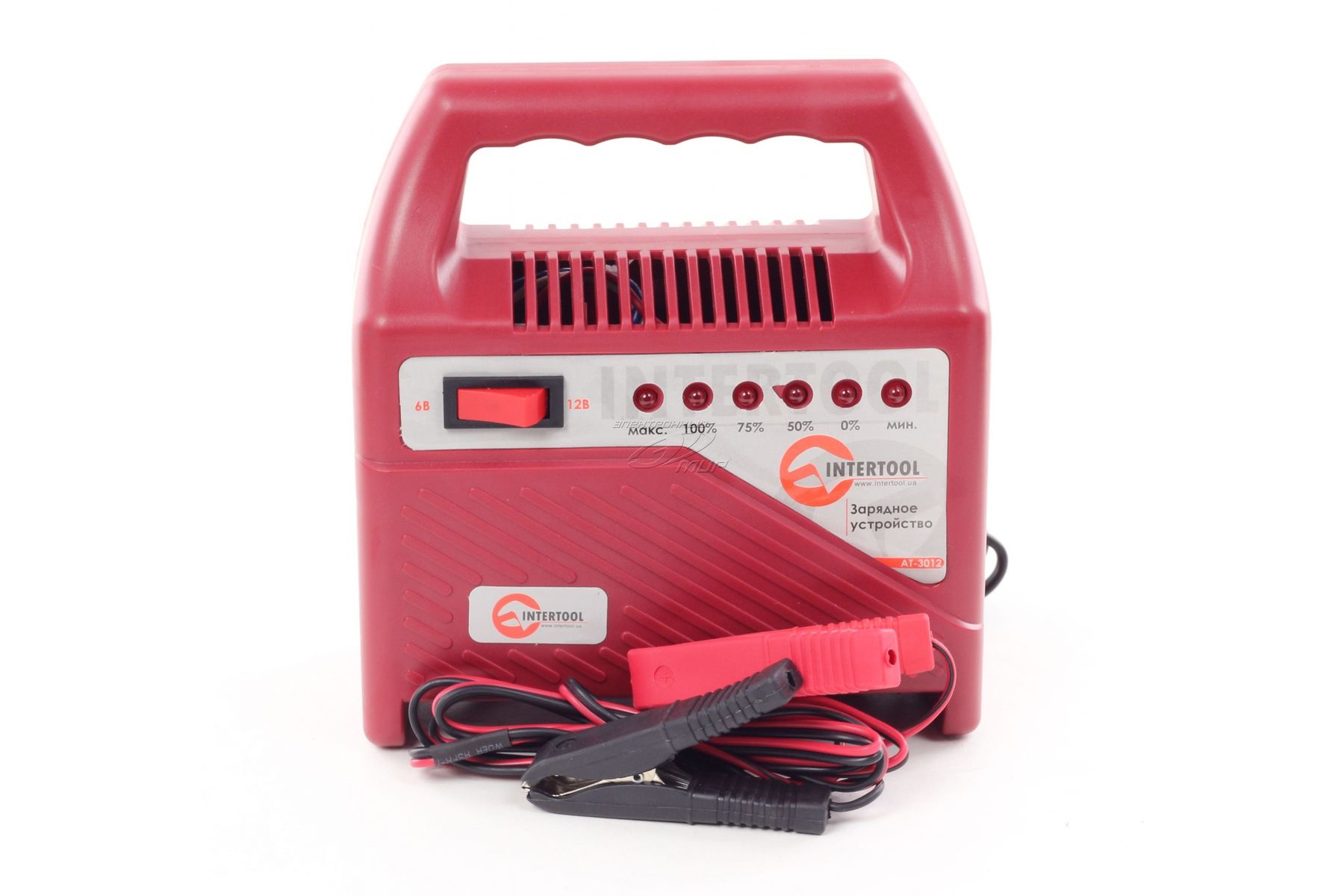 Зарядное устройство для АКБ Intertool AT-3012, 6В-12В (Лампочки) Зарядное устройство для АКБ Intertool AT-3012, 6В-12В (Лампочки)