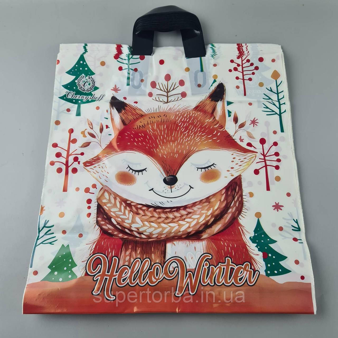 Пакет с петлевой ручкой 40*42ВТ Н.Год Пакет с петлевой ручкой 40*42ВТ Н.Год