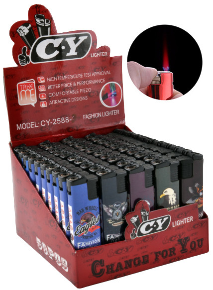 Зажигалка с фонариком (турбо пламя) Орлы №2588-3 Зажигалка с фонариком (турбо пламя) Орлы №2588-3